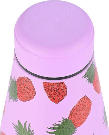 Estia Travel Flask Save the Aegean Ανακυκλώσιμο Μπουκάλι Θερμός Ανοξείδωτο BPA Free 500ml Tropic tango