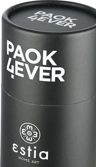 Estia Travel Flask Save the Aegean Ανακυκλώσιμο Μπουκάλι Θερμός Ανοξείδωτο BPA Free 500ml PAOK BC Edition