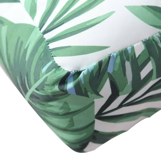 vidaXL Pernă De Canapea Perne Pentru Scaune De Grădină Cu Spătar Verde Waterproof 2 Buc 60x60cm