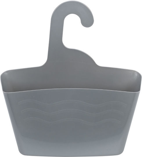 Θήκη Οργάνωσης Μπάνιου Κρεμαστή 02-25342 24x7x25cm Grey Estia Πλαστικό