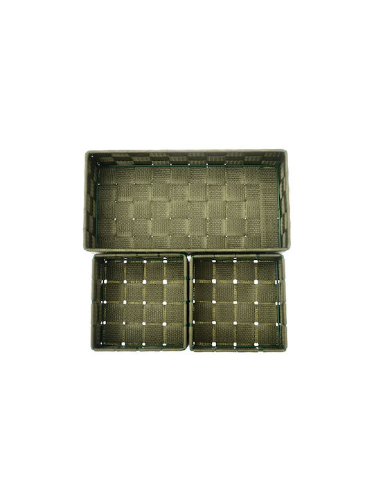 Estia Fabric Organizer Countertop Green