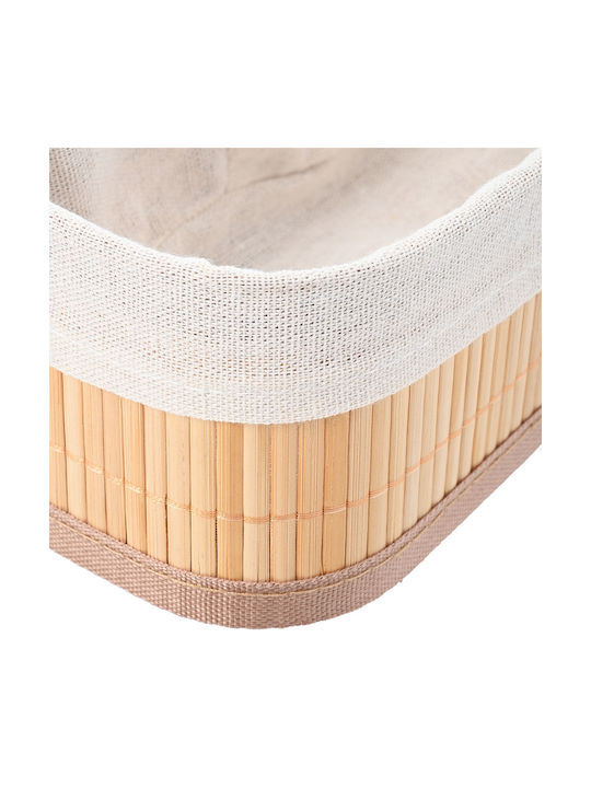 Estia Bamboo Essentials Tabletop Organizer Bamboo Beige