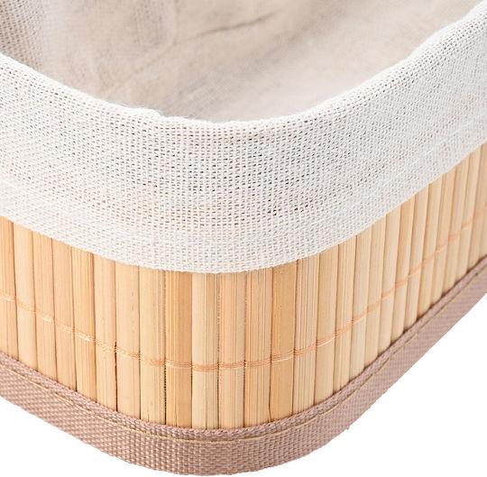 Estia Bamboo Essentials Επιτραπέζια Θήκη Οργάνωσης Μπαμπού Μπεζ