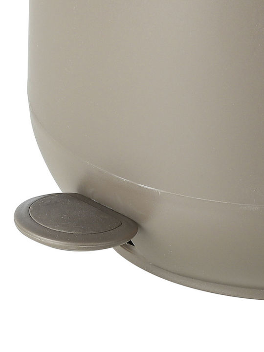Estia Fjord Plastic Bathroom Basket Soft Close 5lt Beige