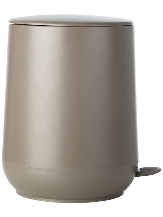 Estia Fjord Plastic Bathroom Basket Soft Close 5lt Beige