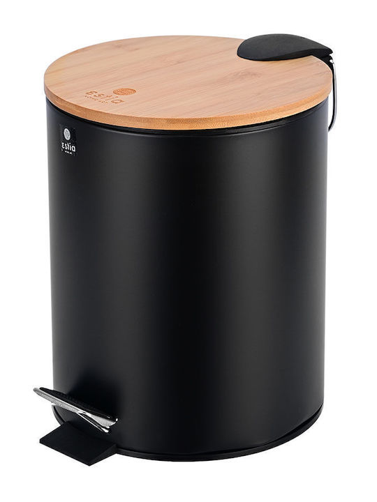 Estia Inox Toilet Bin 5lt Black