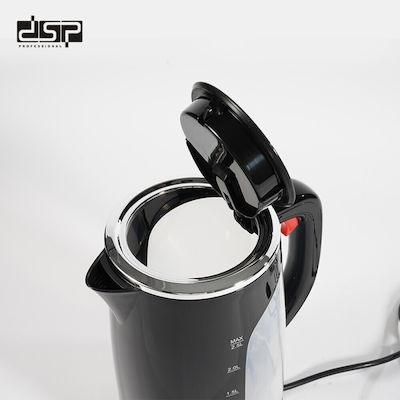 DSP Kettle 2.5lt 2200W Silver