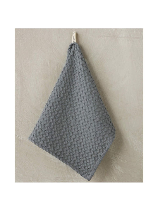 Kentia Waffle Lavare Handtuch aus 100% Baumwolle in Gray Farbe 40x60cm 000074513 1Stück