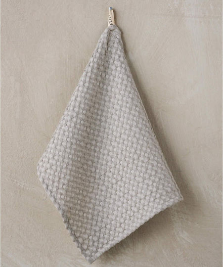 Kentia Waffle Lavare Towel from 100% Cotton in Beige Color 40x60cm