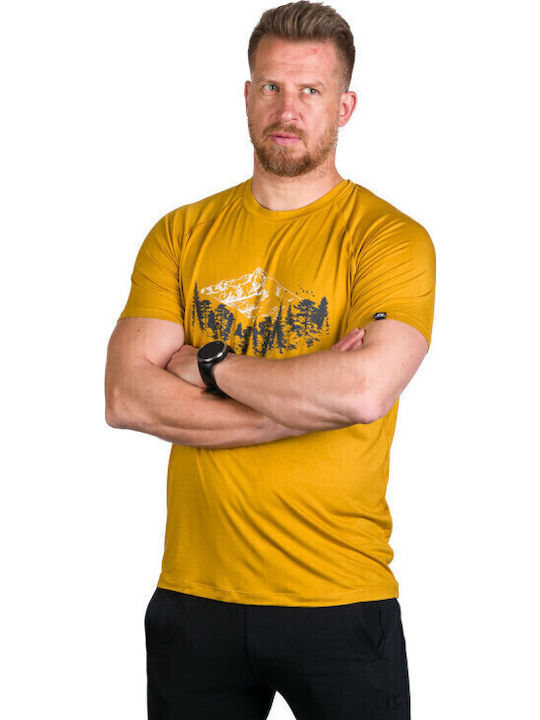 Northfinder Ανδρικό T-shirt Quick-drying Josh Goldenyellow