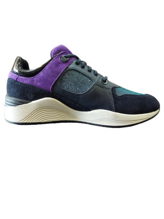 Geox D Omaya Damen Anatomisch Sneakers Blau