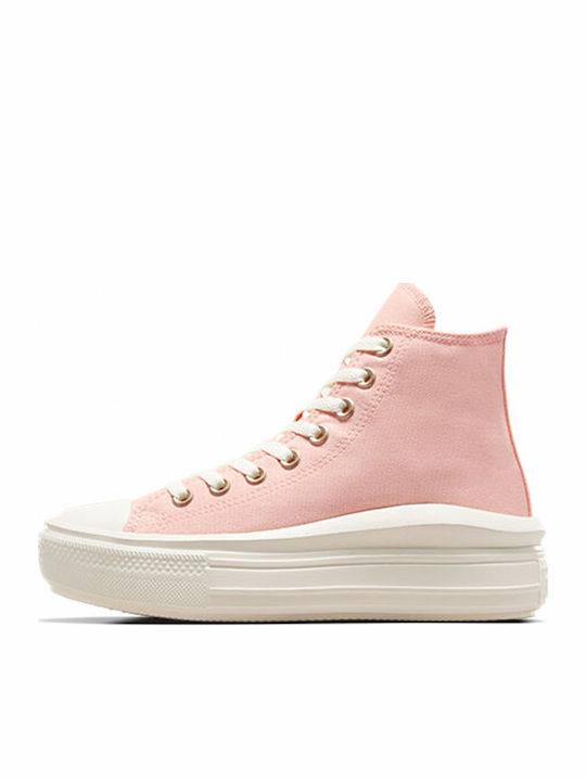 Chuck Taylor All Star Move Flatforms Boots Soft Peach / White / Egret