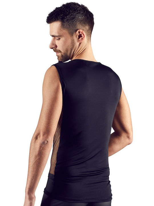 Men's Undershirt Short-sleeved in Black Color
