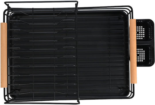 Estia Bamboo Essentials Metal Black Sink Strainer 41x30x20cm