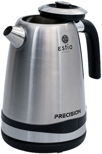 Estia Precision Βραστήρας 1.7lt 2200W Ασημί
