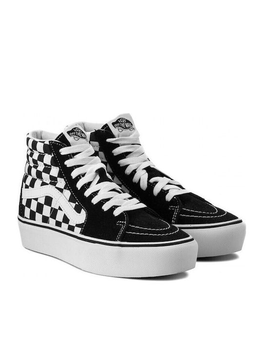 Sk8-hi Platform 2 Checkerboard True Herren Stiefel Checkerboard / True White