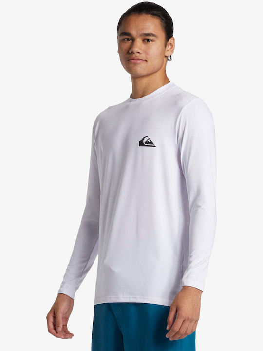 Quiksilver Everyday Surf Men's Long Sleeve Sun Protection Shirt White