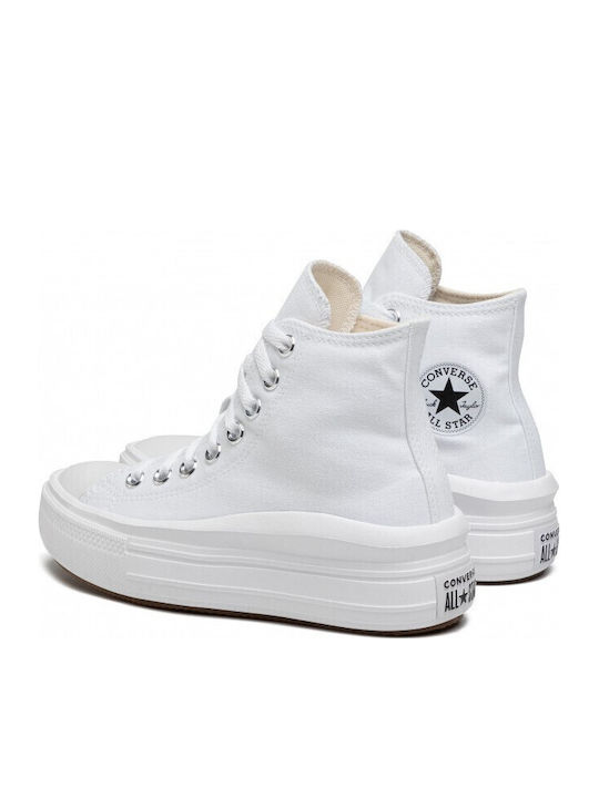 Chuck Taylor All Star Move Flatforms Boots White / Natural Ivory / Black