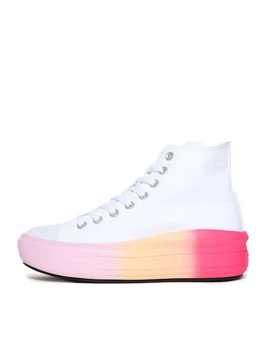 Chuck Taylor All Star Move Platform Damen Stiefel White / Stardust Lilac