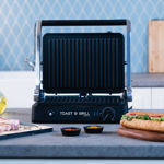 Estia Sandwich Maker Grill with Removable Plates 2000W Black