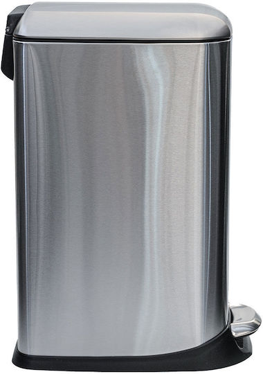 Estia Slim Soft Close Waste Bin Made of Stainless Steel with Inox Matte Pedal 20lt