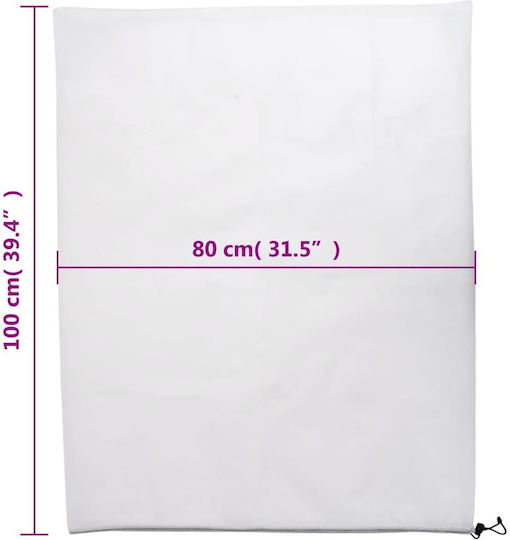 vidaXL Anti-free Cover 70gr/m² 1x1m White