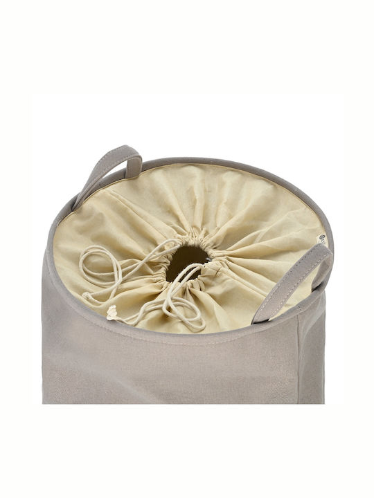 Estia Driftwood Laundry Basket Fabric 36x36x50cm Beige