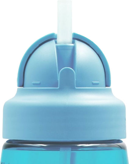 Laken Kids Water Bottle Plastic with Straw Submarine Blue 450ml