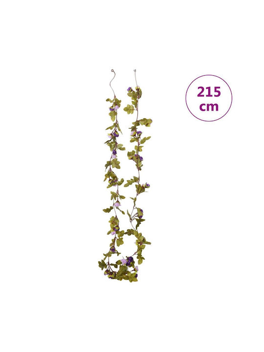 vidaXL Weihnachtsdekoration Blume Länge 215cm. 6Stück