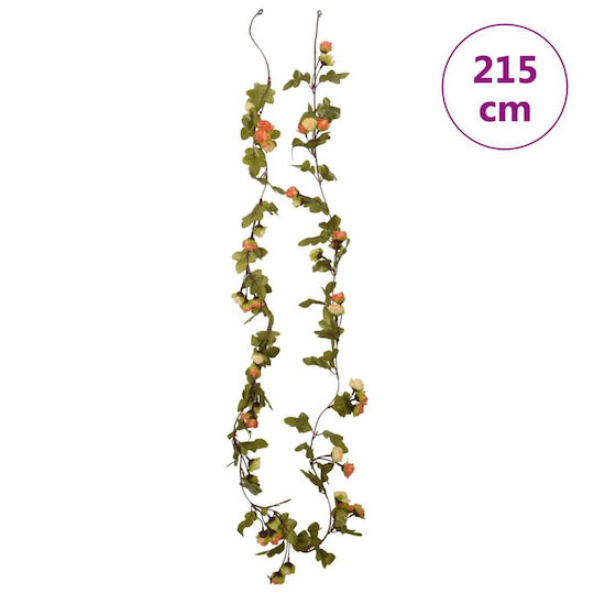 vidaXL Crăciun Decorativ Floare Lungime 215cm. 6buc