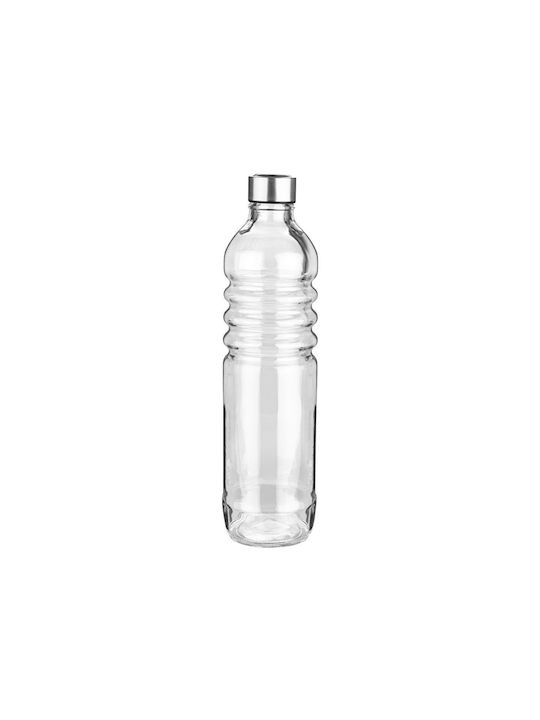 Estia Bottle Water Glass with Screw Cap Transparent 1250ml