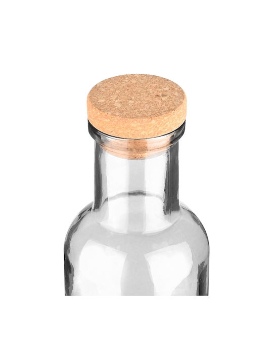 Estia Μπουκάλι Νερού Γυάλινο με Φελλό Διάφανο 1000ml