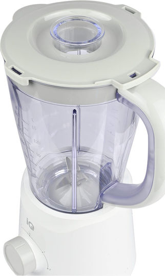 IQ Μπλέντερ με Πλαστική Κανάτα 1.5 lt 500W Λευκό BL-435