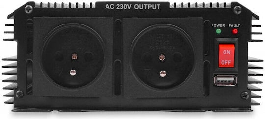 Kamar Invertor Auto Modificat Sine Wave 2000W pentru Convertirea 12V DC în 225V AC