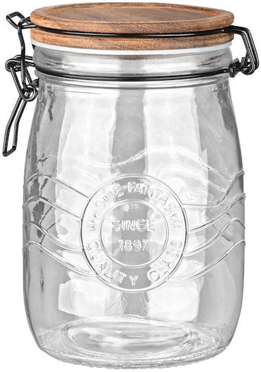 Estia ALLURE Vase Allgemeine Verwendung mit luftdichtem Deckel Glas Transparent 1000ml Estia ALLURE Vase Allgemeine Verwendung mit luftdichtem Deckel Glas Transparent 1000ml