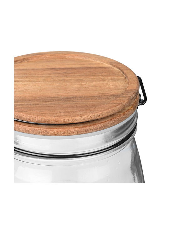 Estia ALLURE General Use Jar with Airtight Lid Glass Transparent 1500ml