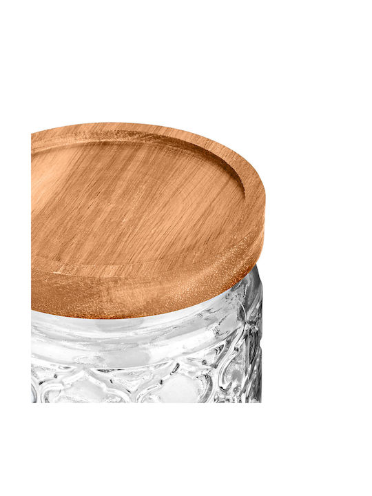 Estia ALLURE Vase General Use with Lid Glass Transparent 700ml