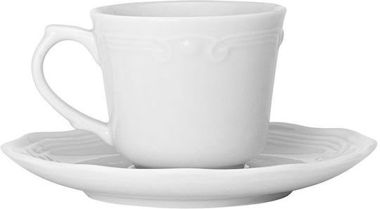 Estia Athénée Cup Coffee Porcelain White 100ml