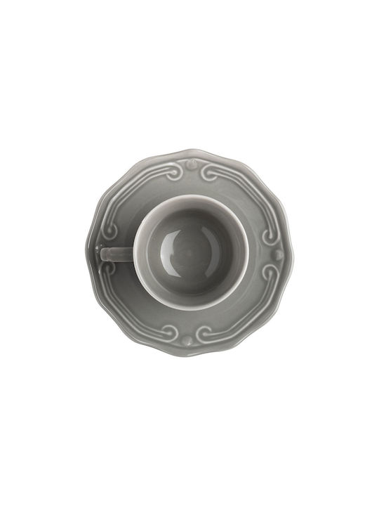 Estia Athénée Cup Coffee Porcelain Gray 100ml