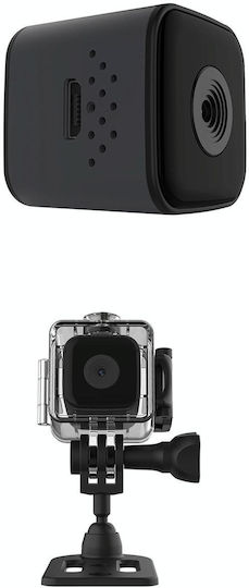 SQ28 Action Camera Full HD (1080p) Λήψης 360° Υποβρύχια (με Θήκη) Μαύρη