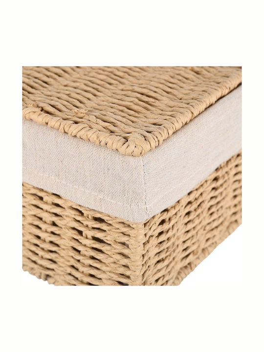 Estia Botanica Wooden Storage Box with Lid Beige 36x27x13cm 1pcs