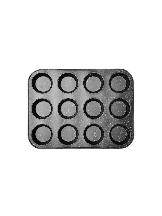 Muffin Pan Carbon Steel 12 Cups 36x27x3cm