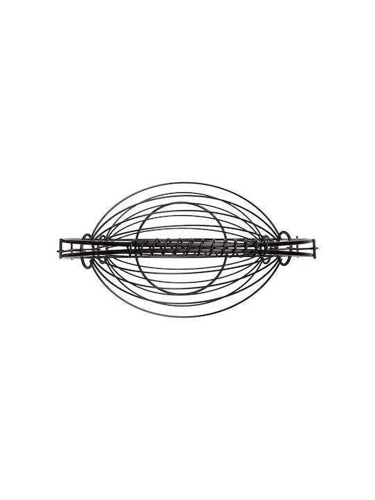 Fructieră Metalică Neagră 2 Locuri 37x20x42cm
