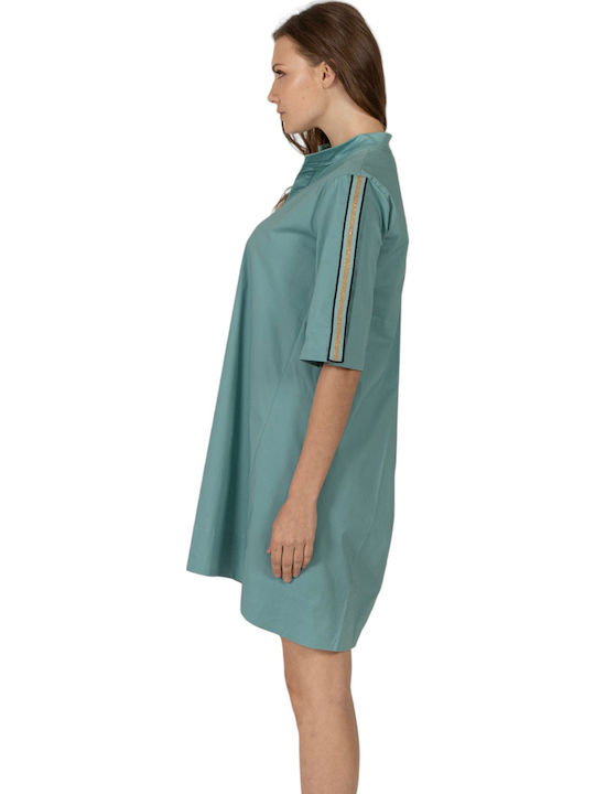 Καλοκαιρινό Mini Φόρεμα Πλεκτό Blue