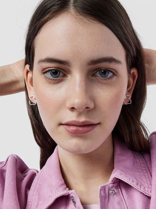 Tous Silueta Earrings made of Silver with Pearls