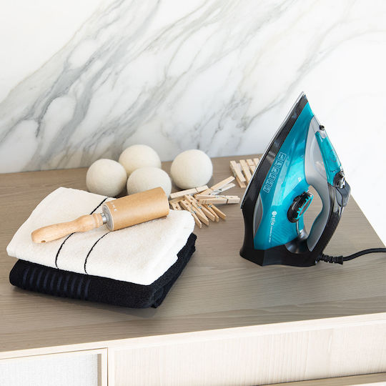 Estia Ceramica Steam Iron 3100W with Ceramic Plate and Continuous Steam Supply 20g/min