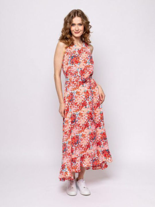 Heavy Tools Floral Sleeveless Dress 472/valetta Coral