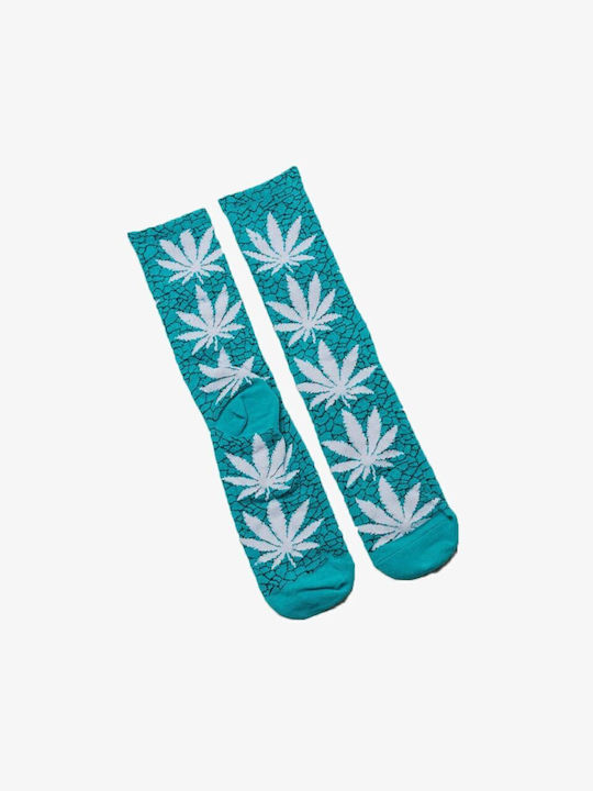 HUF Plantlife Crew Bărbați Șosete TROPICAL GREEN 1Pachet