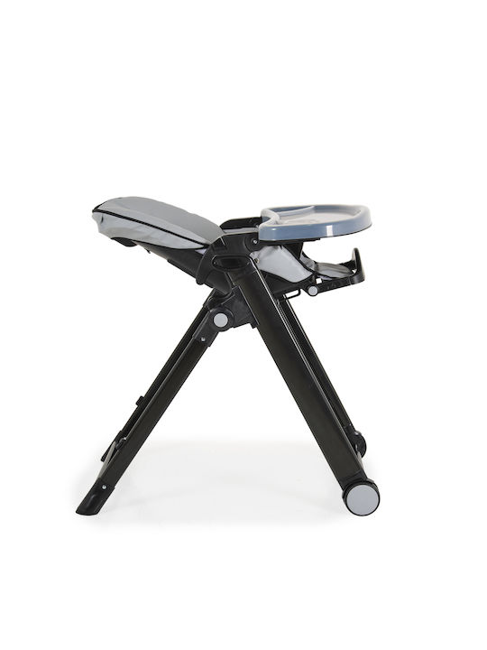 Cangaroo Neron Foldable Baby Highchair with Adjustable Height Gray