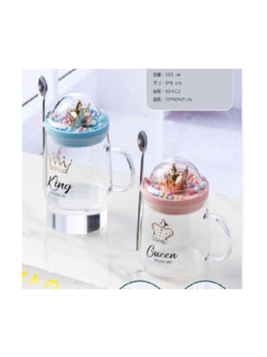 Mug Glass with Lid